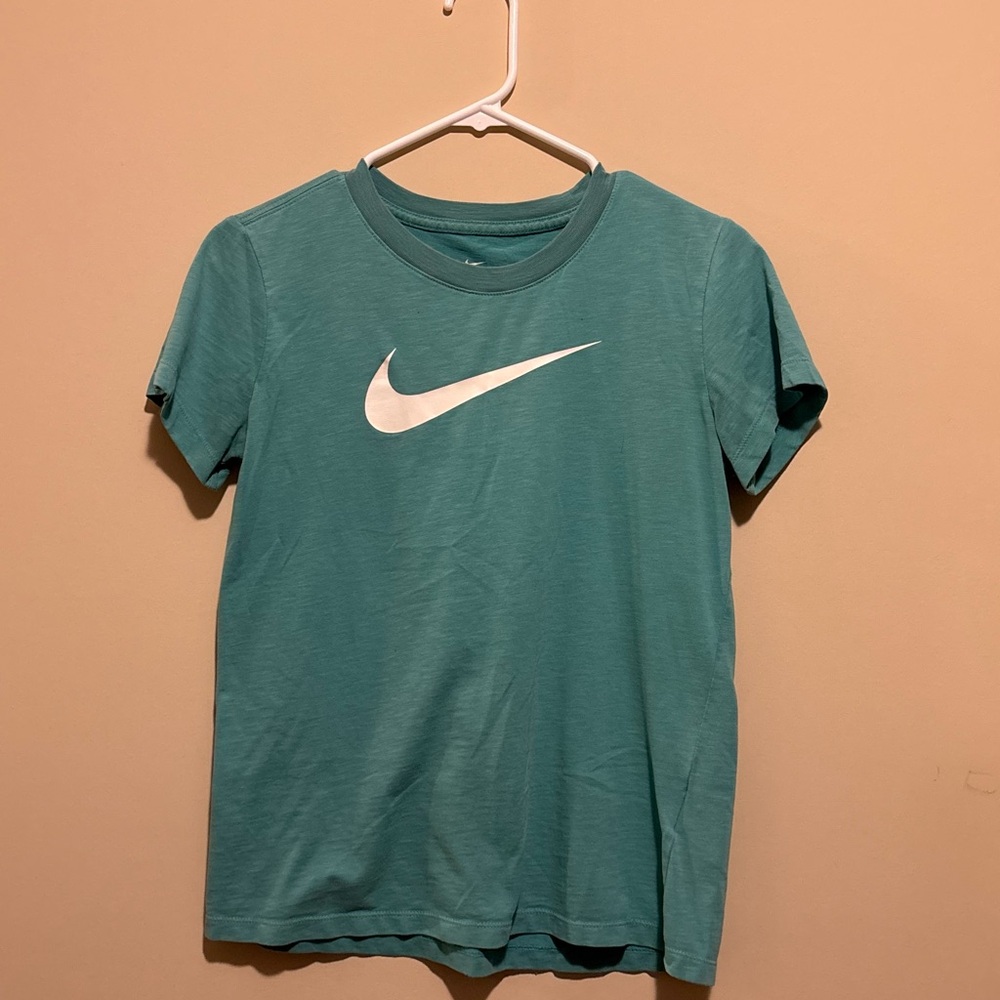 Nike Aqua Tee with White Text